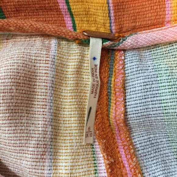 Free People Multicolor Striped Cropped Pants - Picture 15 of 15